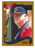 Autographed Charlie Manuel Cleveland Indians 2002 Topps Card #301