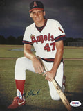 AUTOGRAPHED JEFF MANTO 8X10 California Angels Photo PSA/DNA