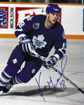 Autographed KENT MANDERVILLE 8x10 Toronto Maple Leafs Photo