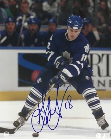 Autographed ALYN MCCAULEY 8x10 Toronto Maple Leafs Photo