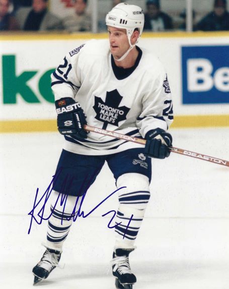 Autographed KIRK MULLER 8x10 Toronto Maple Leafs Photo