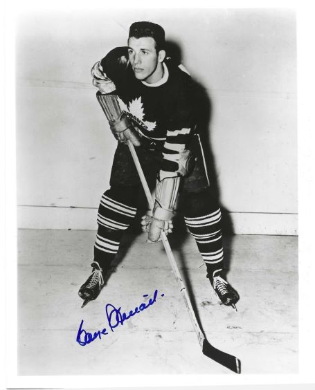 Autographed GAYE STEWART 8x10 Toronto Maple Leafs photo