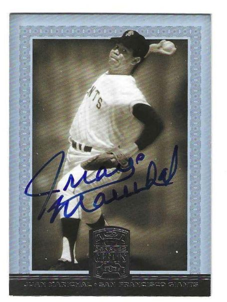 Autographed JUAN MARICHAL San Francisco Giants 2005 Donruss Greats Card