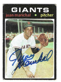 Autographed JUAN MARICHAL San Francisco Giants 1971 Topps Card
