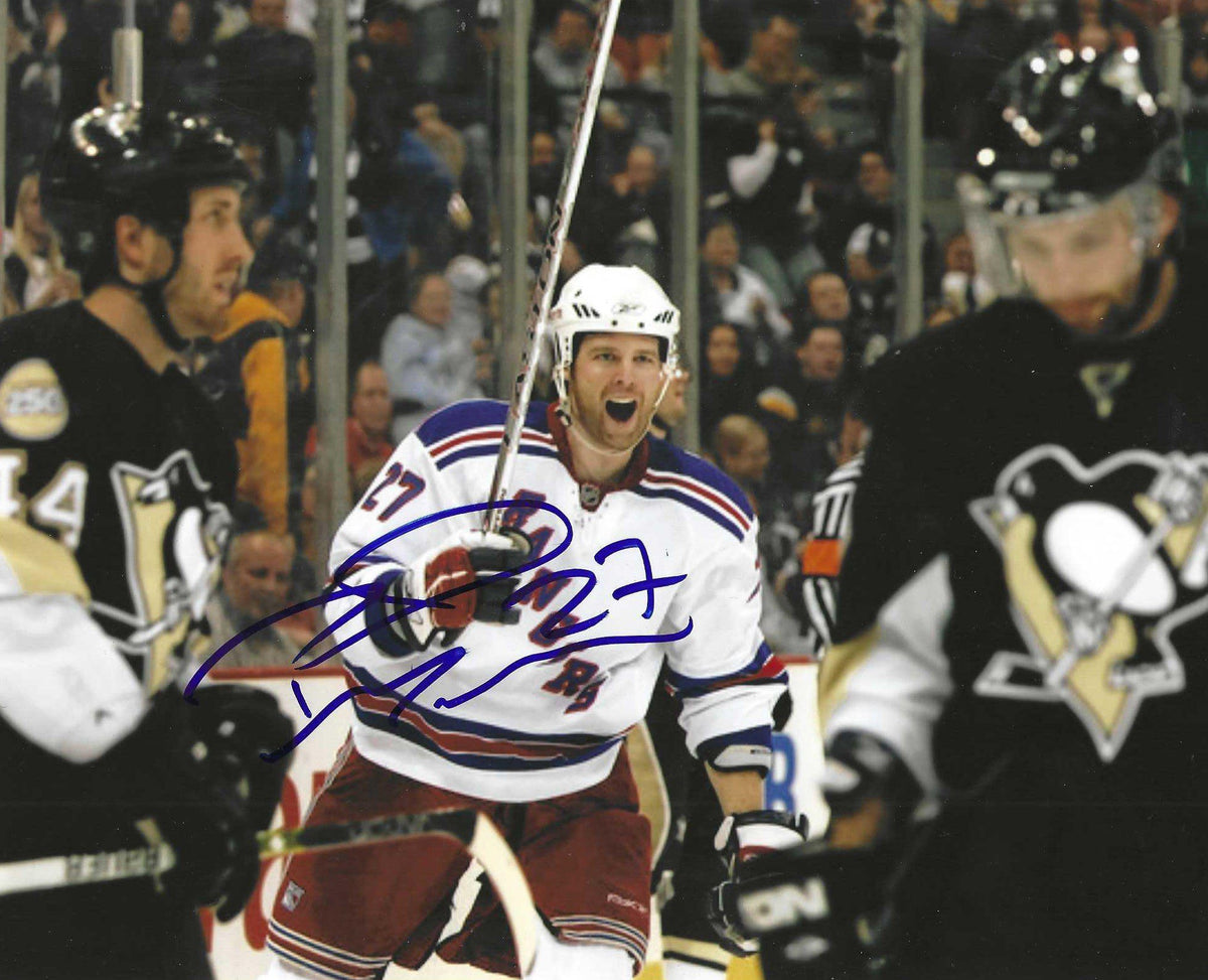 Autographed PAUL MARA 8X10 New York Rangers Photo