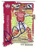 Autographed RAFAEL MARCHAN Philadelphia Phillies 2021 Panini Diamond King Card