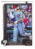 Autographed RAFAEL MARCHAN Philadelphia Phillies 2025 Topps Card