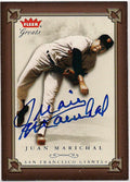 Autographed JUAN MARICHALL 2004 Fleer Greats of the Game Card