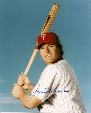 AUTOGRAPHED LOU MARSON 8x10 Philadelphia Phillies Photo
