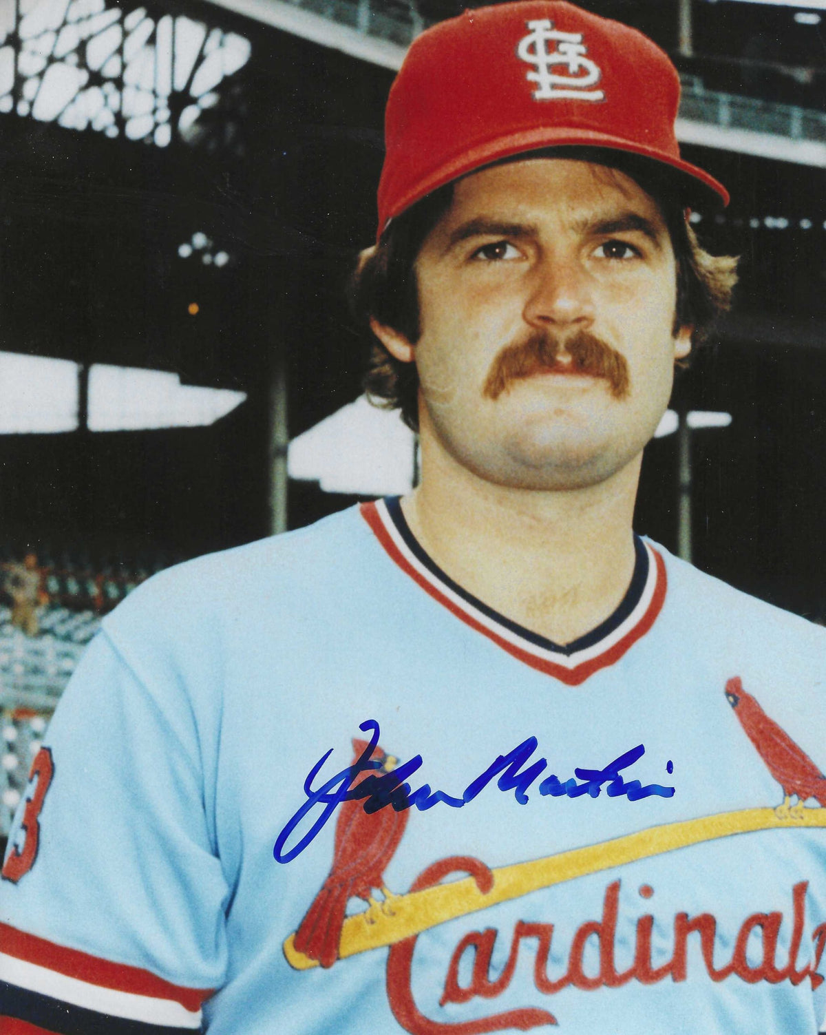 AUTOGRAPHED  John Martin 8X10 St Louis Cardinals Photo