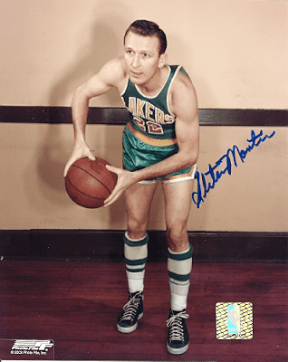 Autographed  SLATER MARTIN 8x10 Minneapolis Lakers Photo
