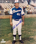 Autographed EDDIE MATHEWS Atlanta Braves Photo