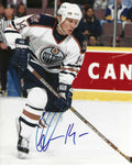 Autographed MATS LINDGREN 8X10 EDMONTON OILERS Photo