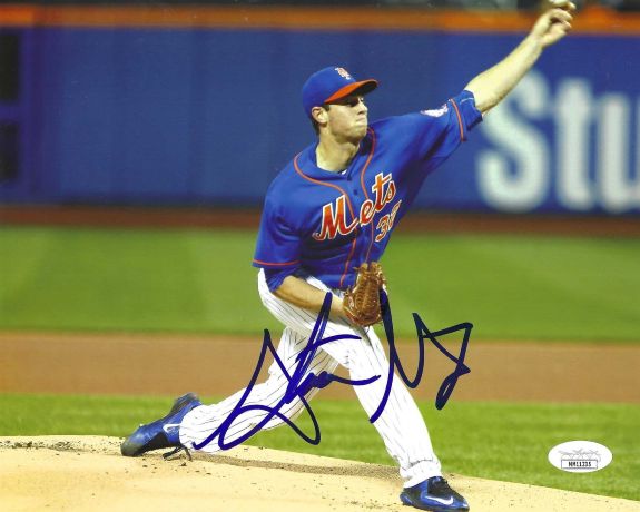 AUTOGRAPHED STEVEN MATZ 8X10 New York Mets photo JSA