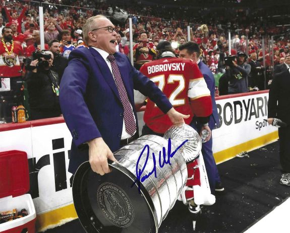 Autographed PAUL MAURICE 8x10 Florida Panthers Photo