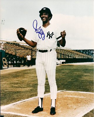 AUTOGRAPHED 8x10 RUDY MAY New York Yankees Photo