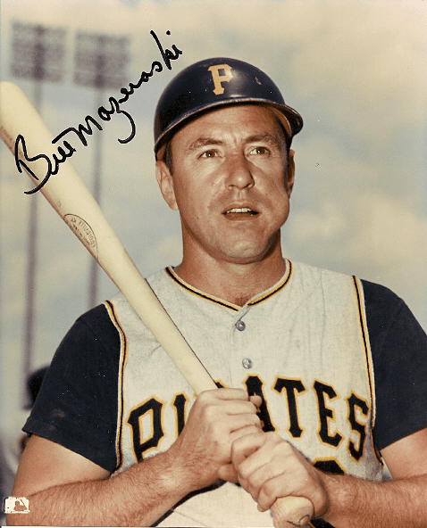 Autographed BILL MAZEROSKI 8x10 Pittsburgh Pirates Photo