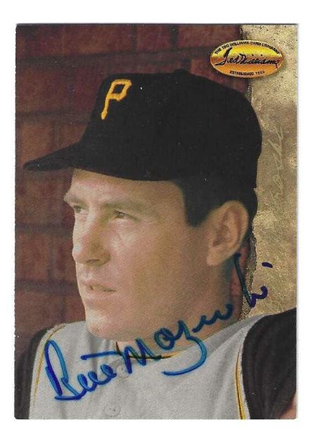 Autographed BILL MAZEROSKI Pittsburgh Pirates 1994 Ted Williams Card Company Card #79