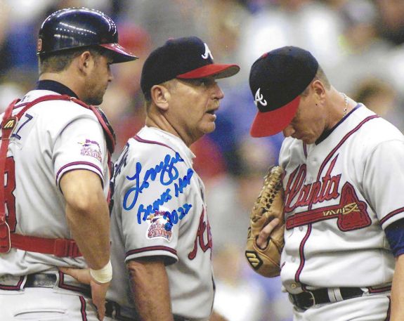 AUTOGRAPHED LEO MAZZONE "Braves HOF 2022" 8X10 Atlanta Braves photo