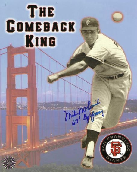 AUTOGRAPHED MIKE MCCORMICK "67 Cy Young" 8x10 San Francisco Giants Photo