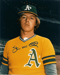 AUTOGRAPHED STEVE MCCATTY 8x10 Oakland A's Photo