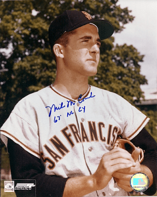 AUTOGRAPHED MIKE MCCORMICK 8x10 San Francisco Giants Photo