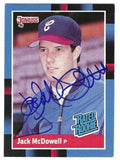 Autographed JACK MCDOWELL Chicago White Sox 1988 Donruss Card