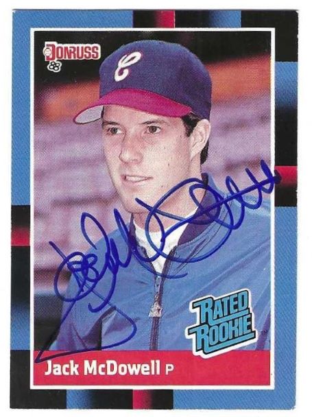 Autographed JACK MCDOWELL Chicago White Sox 1988 Donruss Card