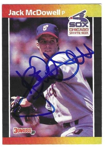 Autographed JACK MCDOWELL Chicago White Sox 1989 Donruss Card