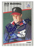 Autographed JACK MCDOWELL Chicago White Sox 1989 Fleer Card