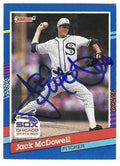 Autographed JACK MCDOWELL Chicago White Sox 1991 Donruss Card