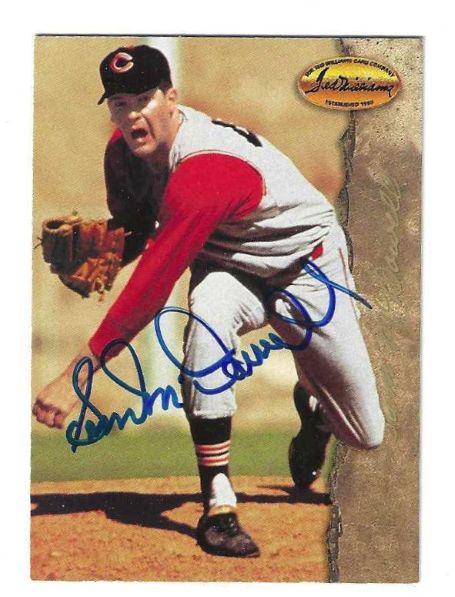 Autographed SAM MCDOWELL Cleveland Indians 1994 Ted Williams Card