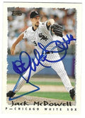 Autographed JACK MCDOWELL Chicago White Sox 1995 Topps Card