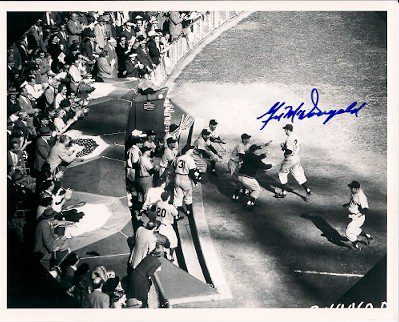 AUTOGRAPHED  GIL MCDOUGALD 8X10 New York Yankees Photo