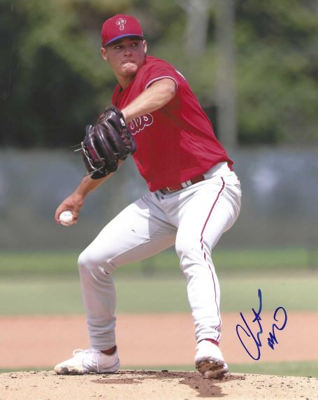AUTOGRAPHED CHRISTIAN MCGOWAN 8X10 Philadelphia Phillies Photo