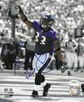 Autographed LE'RON MCCLAIN 8X10 Baltimore Ravens Photo JSA