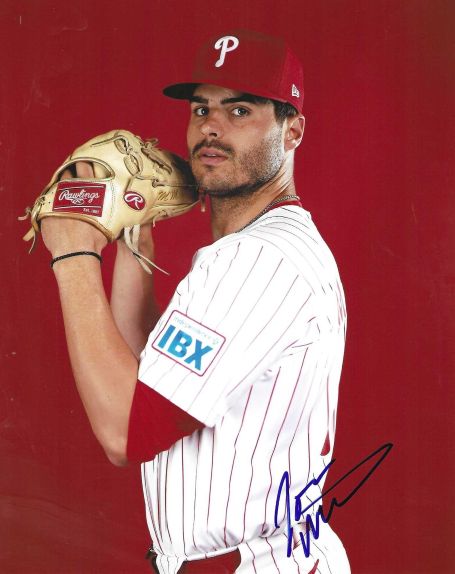 AUTOGRAPHED JOHN MCMILLON 8X10 Philadelphia Phillies Photo