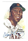 Autographed WILLIE MCCOVEY San Francisco Giants Perez-Steele Post Card