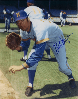 AUTOGRAPHED BOB MEYER 8x10 Milwaukee Brewers Photo