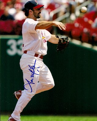 AUTOGRAPHED AARON MILES 8X10 St. Louis Cardinals photo