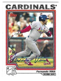 Auotgraphed FERNANDO VINA St. Louis Cardinals 2004 Topps Card