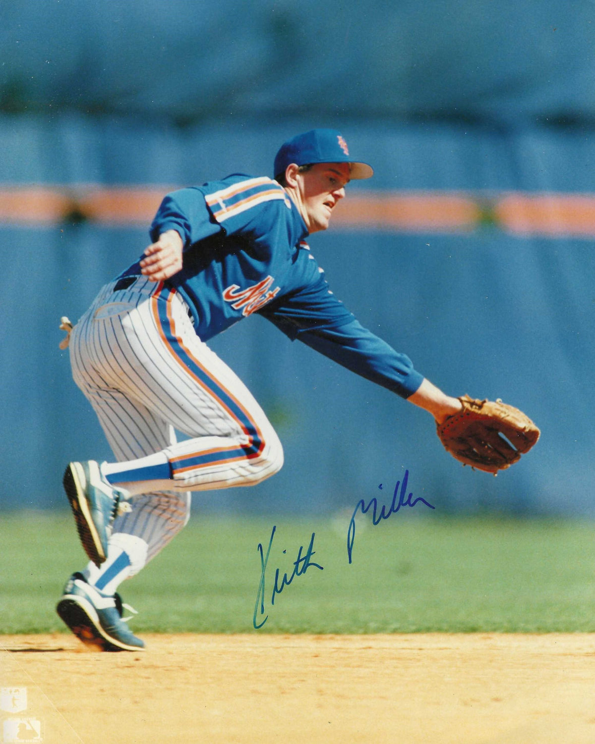 AUTOGRAPHED KEITH MILLER  New York Mets 8x10 photo