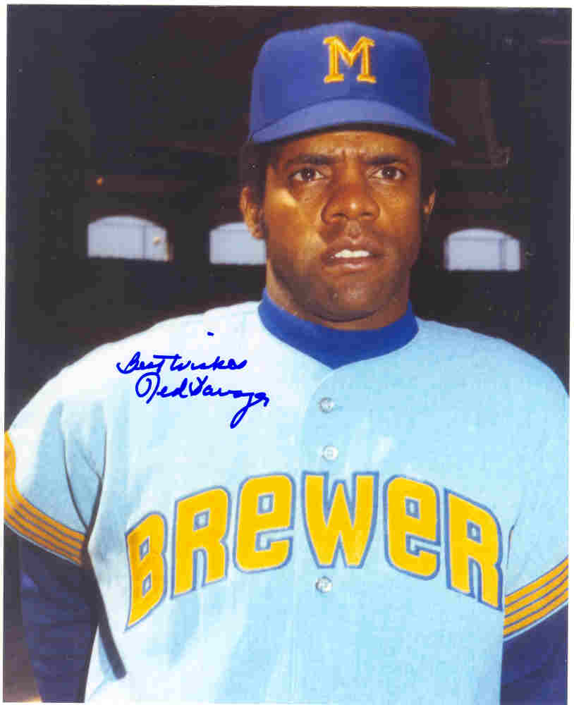 AUTOGRAPHED TED SAVAGE 8X10 Milwaukee Brewers Photo