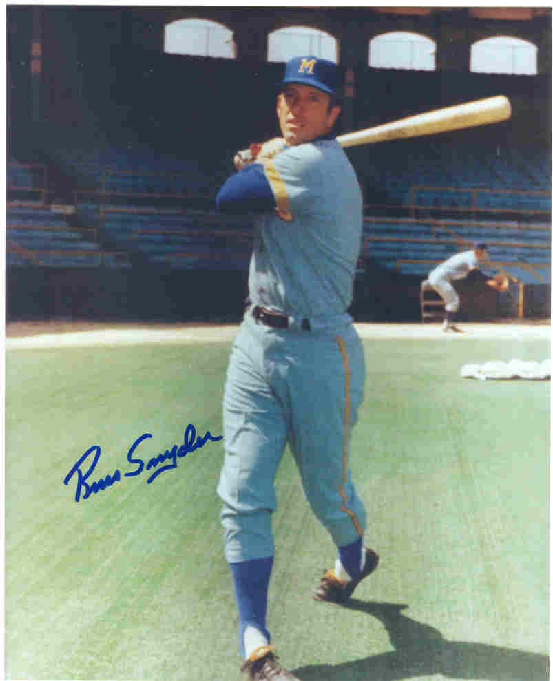 AUTOGRAPHED RUSS SNYDER 8x10 Milwaukee Brewers Photo