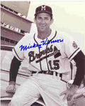 AUTOGRAPHED SIGNED photo MICKEY VERNON Milwaukee Braves