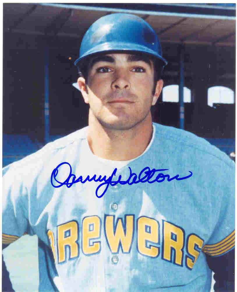 AUTOGRAPHED DANNY WALTON 8x10 Milwaukee Brewers photo