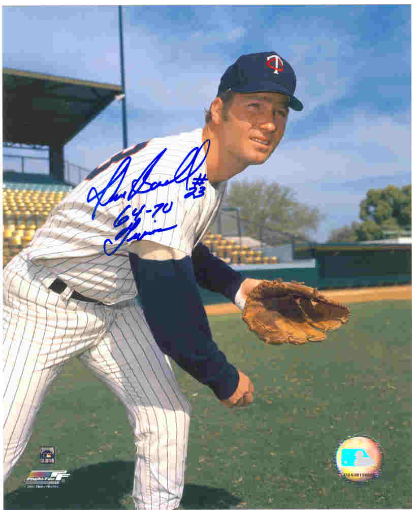 AUTOGRAPHED DAVE BOSWELL 8x10 Minnesota Twins Photo
