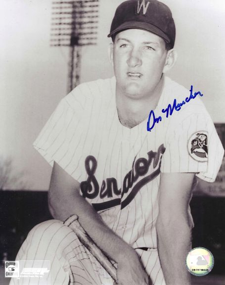 AUTOGRAPHED DON MINCHER 8X10 Washington Senators Photo