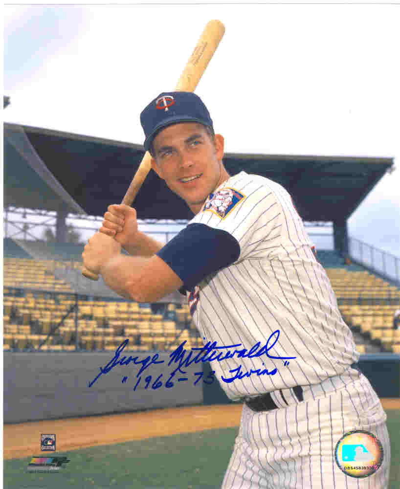 AUTOGRAPHED GEORGE MITTERWALD 8x10 Minnesota Twins Photo
