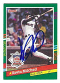 Autographed KEVIN MITCHELL San Francisco Giants 1991 Donruss Card